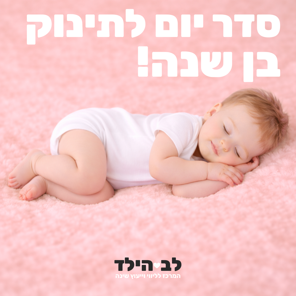 סדר יום לתינוק בן שנה - לב הילד - המרכז לליווי וייעוץ שינה